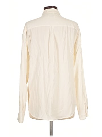 Equipment Long Sleeve Silk Top (view 2)