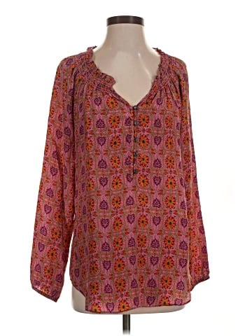 Rebecca Taylor 3/4 Sleeve Silk Top (view 1)