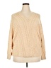 Design History Chevron-herringbone Tan Pullover Sweater Size 2X - photo 1
