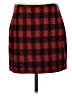 Madewell Plaid Red Casual Skirt Size 2 - photo 1