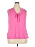 ModCloth Pink Sleeveless Blouse Size 2X - photo 1