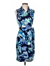 Donna Morgan Print Blue Cocktail Dress Size 4 - photo 1