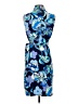 Donna Morgan Print Blue Cocktail Dress Size 4 - photo 2
