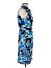 Donna Morgan Print Blue Cocktail Dress Size 4 - photo 4