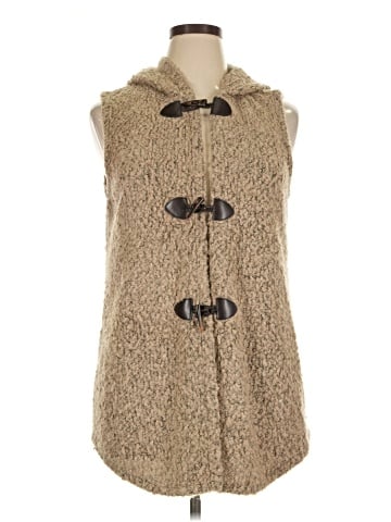 Blue Saks Fifth Avenue Faux Fur Vest (view 1)