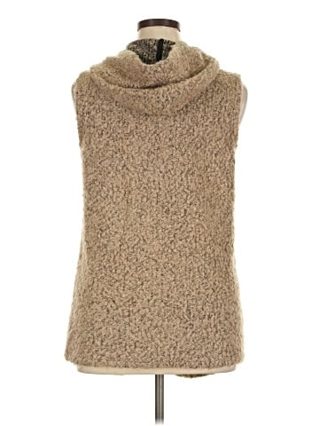Blue Saks Fifth Avenue Faux Fur Vest (view 2)