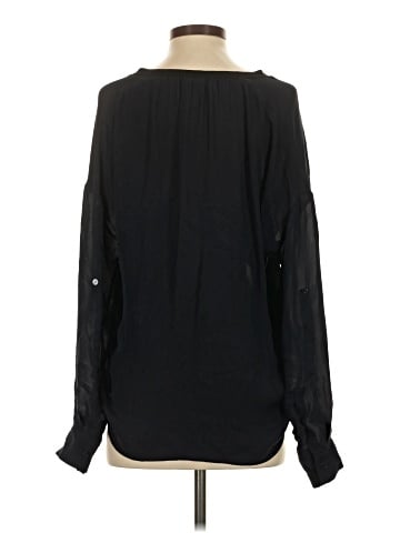 Vince. Long Sleeve Silk Top (view 2)
