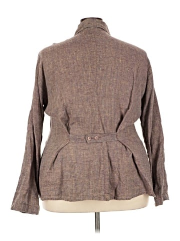 Flax Long Sleeve Button-Down Shirt (view 2)