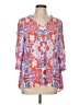 Annie Griffin Orange 3/4 Sleeve Blouse Size L - photo 1
