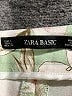 Zara Basic Floral Green Casual Pants Size L - photo 4