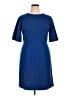 Donna Morgan Solid Blue Casual Dress Size 14 - photo 1