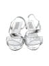 Touch Ups Metallic Silver Sandals Size 8 - photo 2