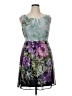 Connected Apparel Floral Purple Cocktail Dress Size 14 (petite) - photo 1
