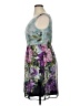 Connected Apparel Floral Purple Cocktail Dress Size 14 (petite) - photo 5