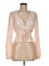 Lulus Tan Long Sleeve Blouse Size M - photo 1