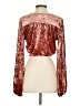 Lulus Burgundy Long Sleeve Blouse Size S - photo 2