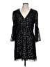 French Connection 100% Polyester Stars Black Cocktail Dress Size 12 - photo 1