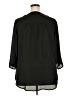 Faded Glory 100% Polyester Black 3/4 Sleeve Blouse Size 2X - photo 2