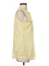 Cynthia Steffe Yellow Sleeveless Blouse Size S - photo 4