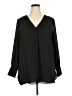Who What Wear 100% Polyester Black 3/4 Sleeve Blouse Size XXL - photo 1