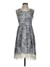 Doe & Rae Paisley Gray Casual Dress Size S - photo 1