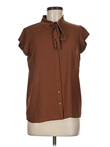 Calvin Klein Short Sleeve Blouse (view 1)