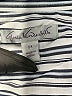 Gloria Vanderbilt 100% Cotton Stripes Silver 3/4 Sleeve Button-Down Shirt Size 2X - photo 7