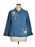 Jaclyn Smith Blue 3/4 Sleeve Button-Down Shirt Size 1X - photo 1
