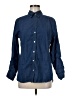 Riders by Lee 100% Cotton Blue Long Sleeve Button-Down Shirt Size M - photo 1