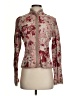 Elie Tahari Floral Pink Burgundy Jacket Size S (estimated) - photo 1