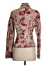 Elie Tahari Floral Pink Burgundy Jacket Size S (estimated) - photo 2