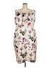 ASOS Floral Ivory Cocktail Dress Size 20 - photo 2