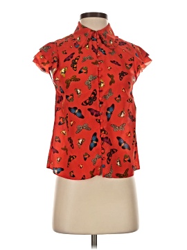 Alice + Olivia Sleeveless Silk Top