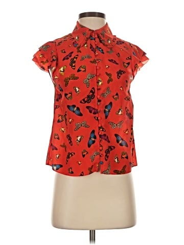 Alice + Olivia Sleeveless Silk Top (view 1)