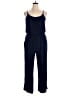 Kaileigh Solid Blue Jumpsuit Size 1X - photo 1