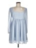 ModCloth 100% Polyester Blue 3/4 Sleeve Top Size 8 - photo 1