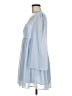 ModCloth 100% Polyester Blue 3/4 Sleeve Top Size 8 - photo 5