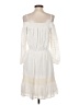 Doe & Rae 100% Polyester Ivory Casual Dress Size S - photo 2