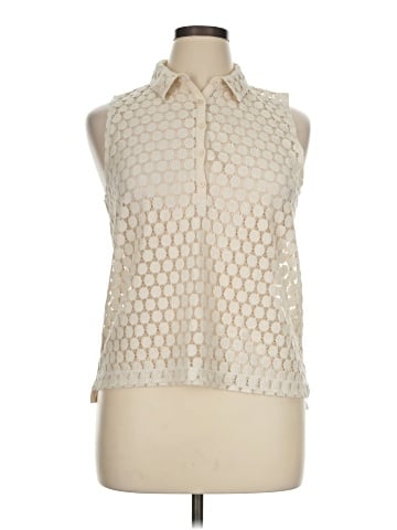 Hi-Line Sleeveless Button-Down Shirt (view 1)