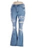 rue21 Hearts Blue Jeans Size 16 - photo 1