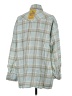 Levi's 100% Cotton Plaid Green 3/4 Sleeve Button-Down Shirt Size S - photo 2