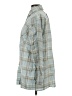 Levi's 100% Cotton Plaid Green 3/4 Sleeve Button-Down Shirt Size S - photo 5