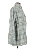 Levi's 100% Cotton Plaid Green 3/4 Sleeve Button-Down Shirt Size S - photo 4