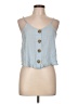 Polly & Esther Blue Sleeveless Top Size L - photo 1