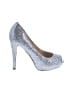 Badgley Mischka Silver Heels Size 6 1/2 - photo 1