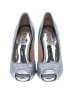 Badgley Mischka Silver Heels Size 6 1/2 - photo 2