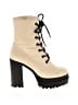 Forever 21 Ivory Ankle Boots Size 6 1/2 (estimated) - photo 1