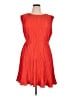 DKNY 100% Polyester Orange Cocktail Dress Size 14 - photo 1