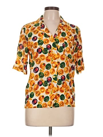 Oleg Cassini Short Sleeve Blouse (view 1)