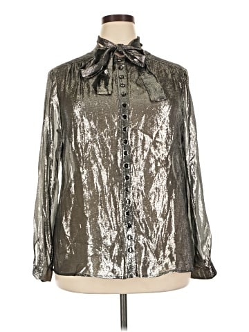 Per Se By Carlisle Long Sleeve Silk Top (view 1)